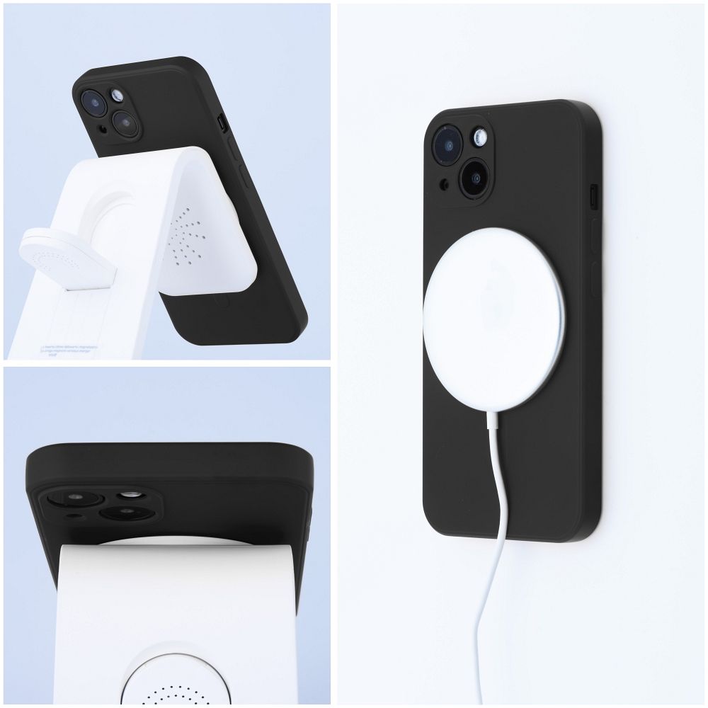 COPERTURA PER SAMSUNG GALAXY S24 FE HEYCASE SILICONE MAG MAGSAFE NERA