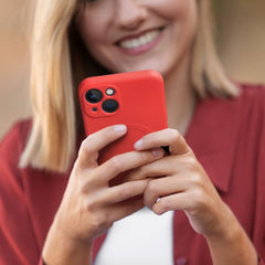 COPERTURA PER SAMSUNG GALAXY S24 FE HEYCASE SILICONE MAG MAGSAFE ROSSO