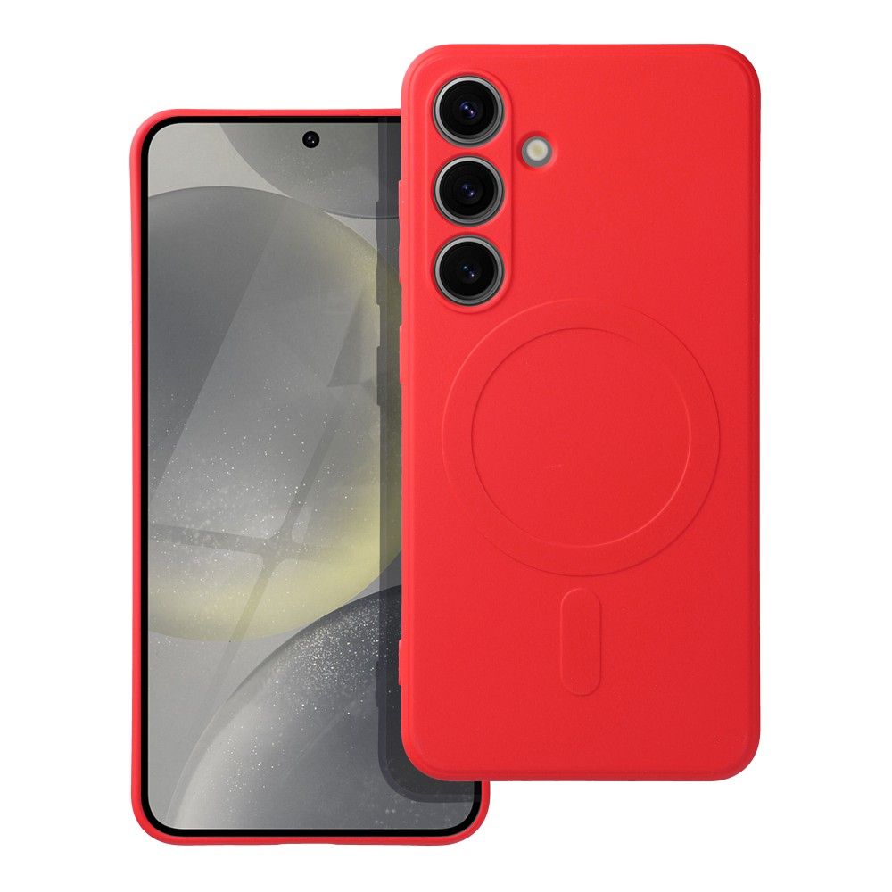 COPERTURA PER SAMSUNG GALAXY S24 FE HEYCASE SILICONE MAG MAGSAFE ROSSO