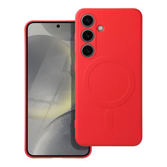 COPERTURA PER SAMSUNG GALAXY S24 FE HEYCASE SILICONE MAG MAGSAFE ROSSO