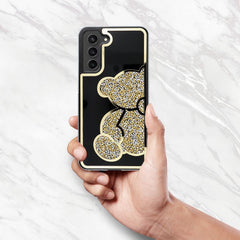 COPERTURA PER SAMSUNG GALAXY S24 FE HEYCASE TEDDY BEAR ORO