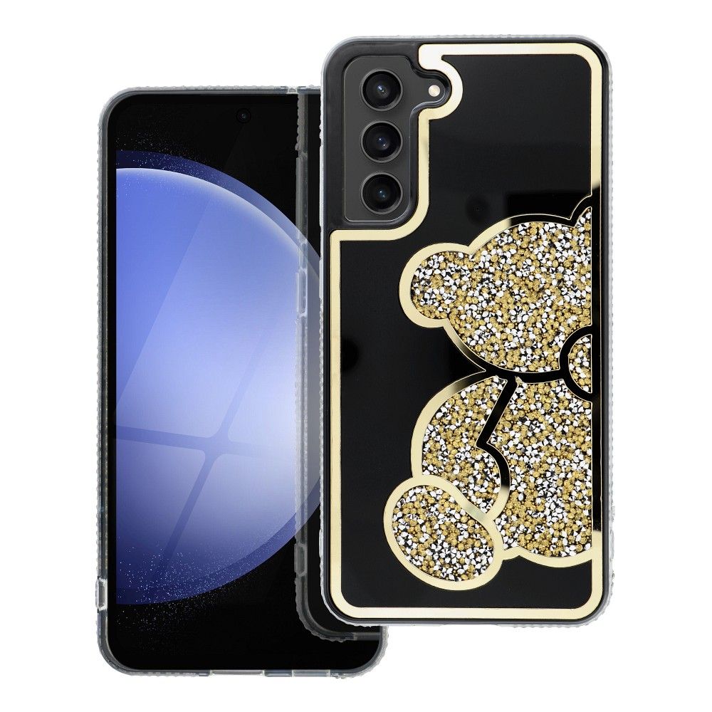 COPERTURA PER SAMSUNG GALAXY S24 FE HEYCASE TEDDY BEAR ORO