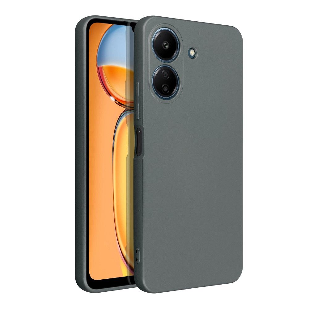COPERTURA PER XIAOMI REDMI 13C / POCO C65 HEYCASE GRIGIO METALLICO