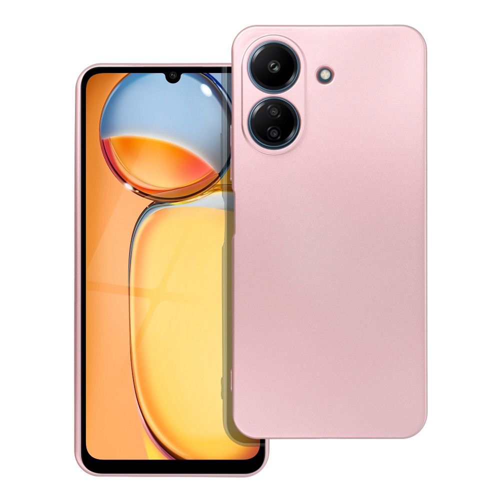 COPERTURA PER XIAOMI REDMI 13C / POCO C65 HEYCASE METALLIC PINK