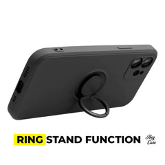 CUSTODIA PER IPHONE 7 / 8 / SE 2020 / SE 2022 HEYCASE ICON RING NERA