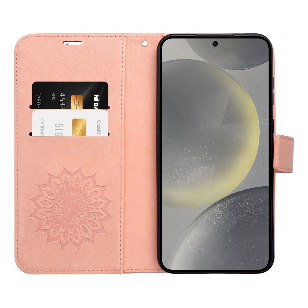 COPERTURA PER XIAOMI REDMI NOTE 13 PRO 4G / POCO M6 PRO 4G HEYCASE MAGNET WALLET MANDALA PEACH