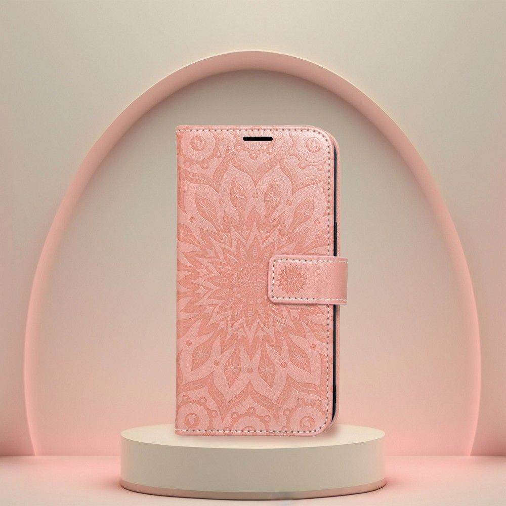 COPERTURA PER XIAOMI REDMI NOTE 13 PRO 4G / POCO M6 PRO 4G HEYCASE MAGNET WALLET MANDALA PEACH