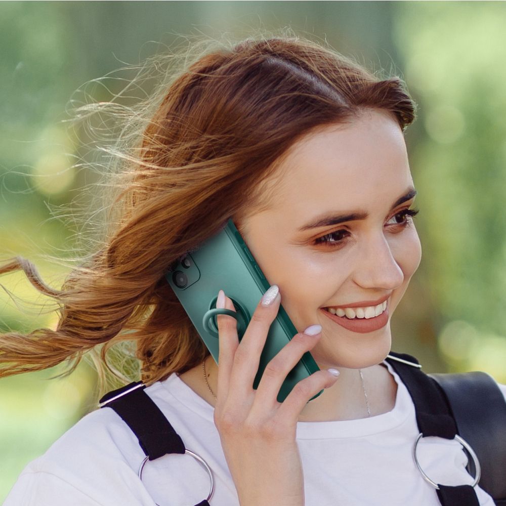 COPERTURA PER XIAOMI REDMI NOTE 13 PRO PLUS 5G HEYCASE ICON RING VERDE