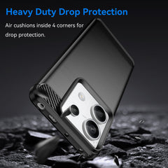 COPERTURA PER XIAOMI REDMI NOTE 13 PRO 5G HEYCASE CARBON BLACK