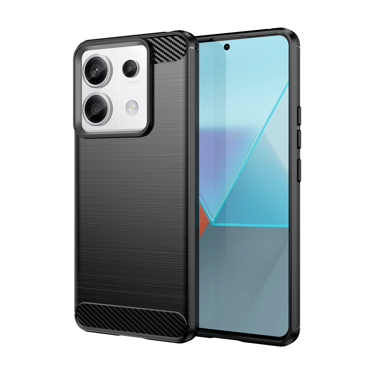 Custodia HeyCase Carbon Xiaomi Redmi Note 13 Pro Plus Nera