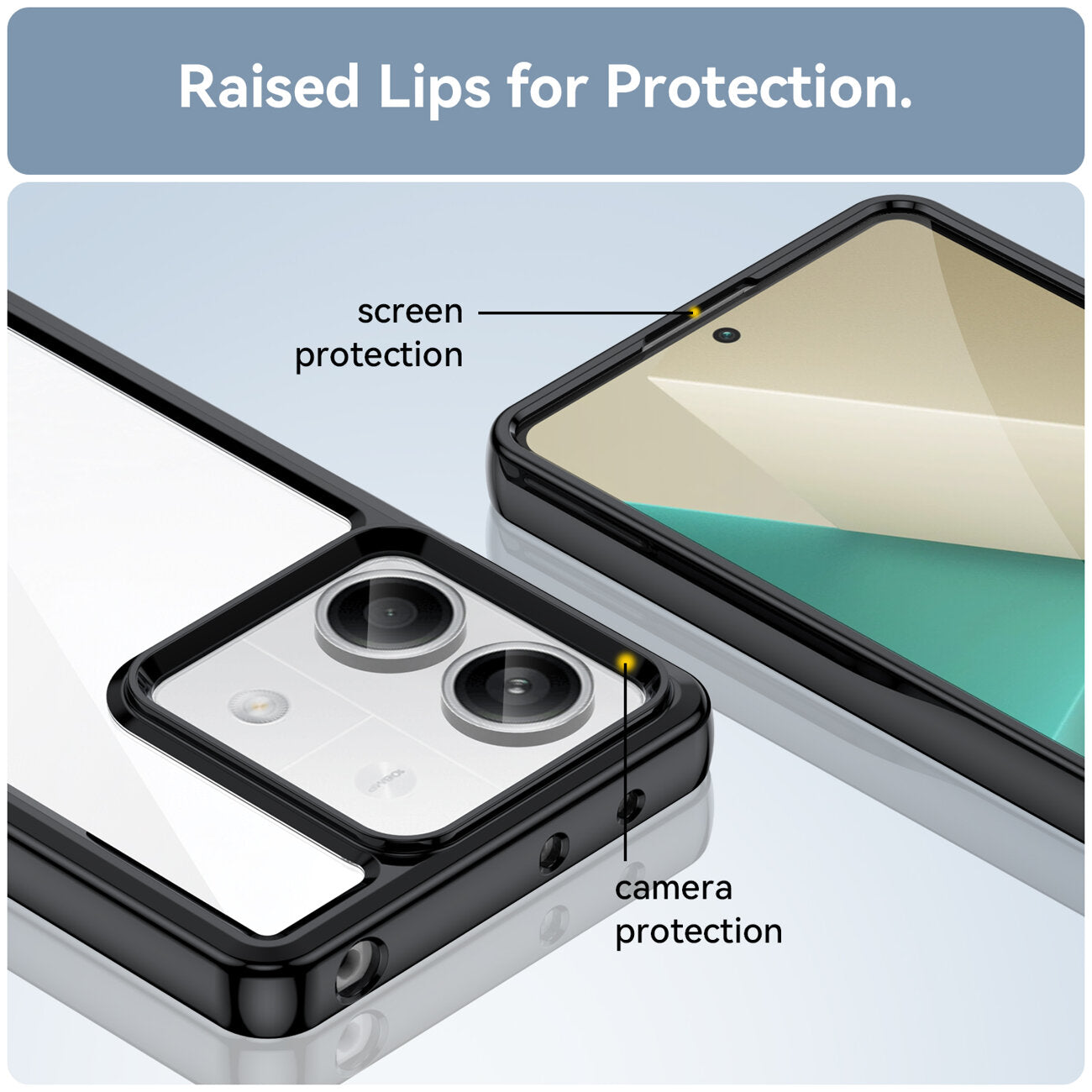 COPERTURA PER XIAOMI REDMI NOTE 13 PRO PLUS HEYCASE FRAME NERA