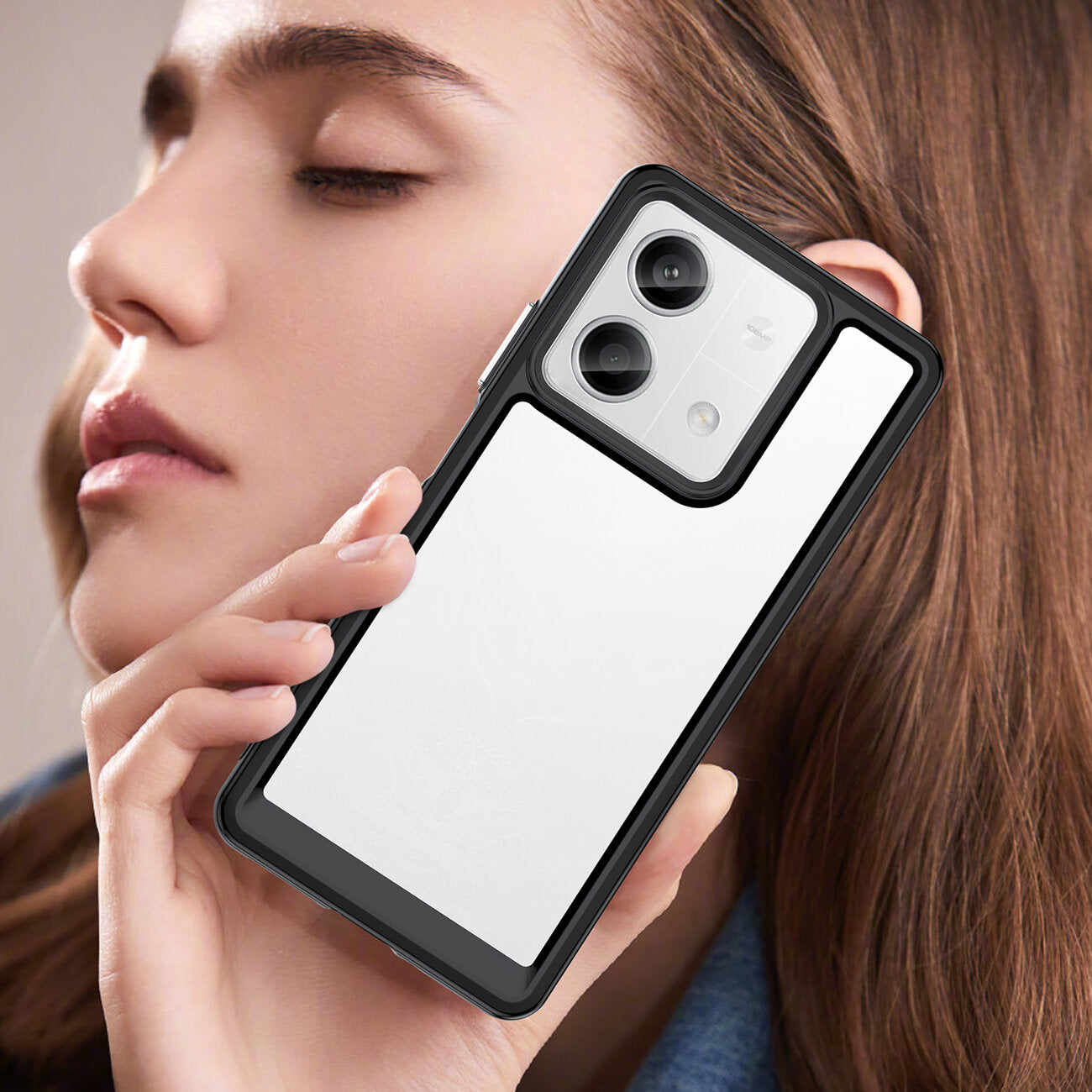 COPERTURA PER XIAOMI REDMI NOTE 13 PRO PLUS HEYCASE FRAME NERA