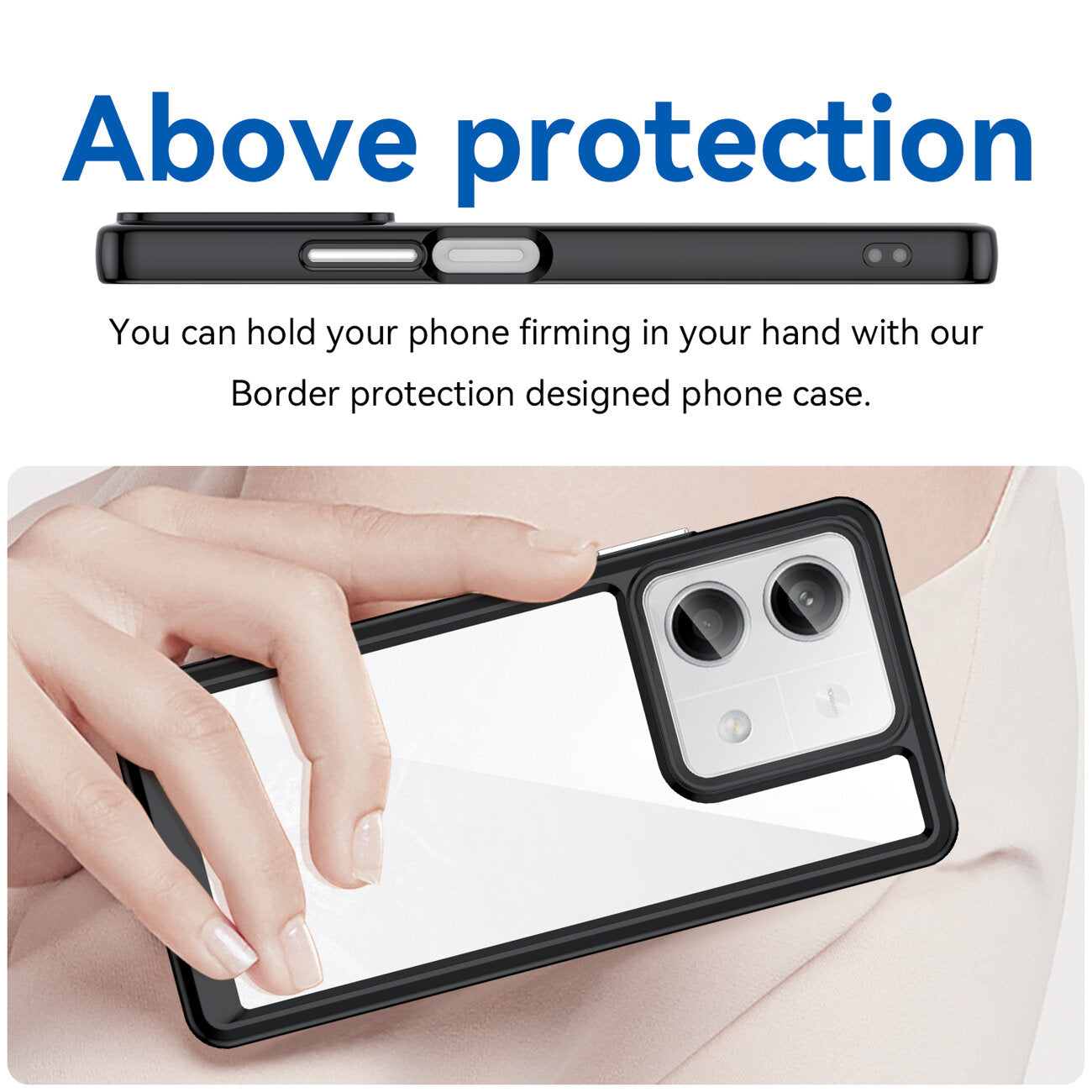 COPERTURA PER XIAOMI REDMI NOTE 13 PRO PLUS HEYCASE FRAME NERA