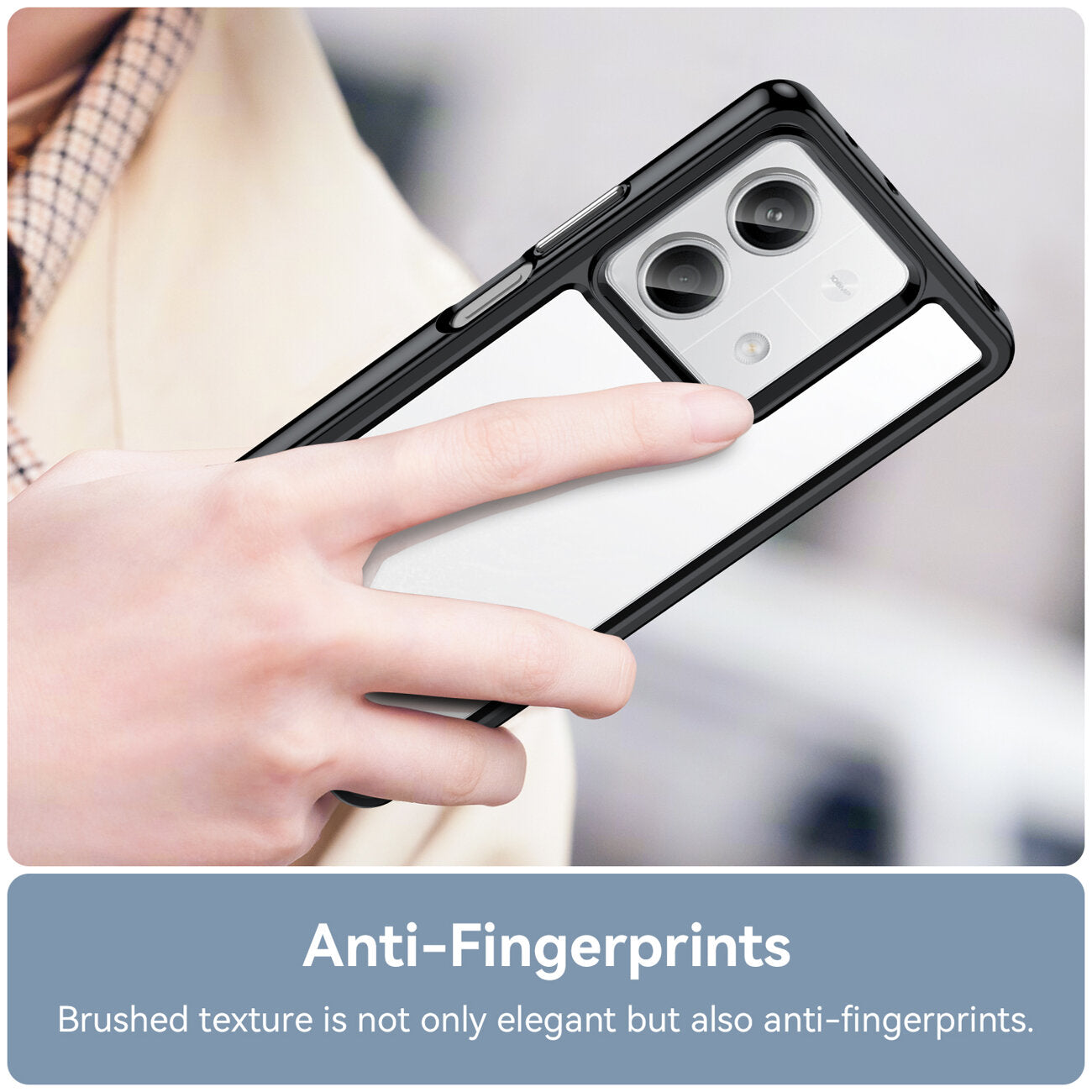 COPERTURA PER XIAOMI REDMI NOTE 13 PRO PLUS HEYCASE FRAME NERA