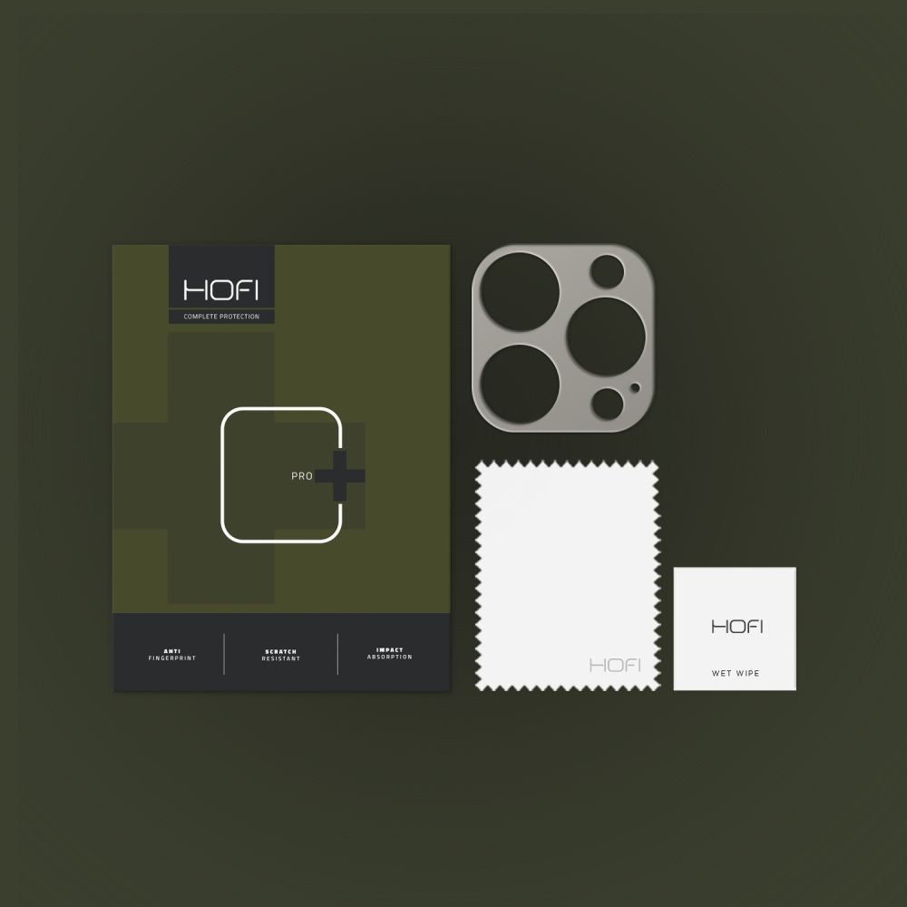 PROTEZIONE PER FOTOCAMERA HOFI ALUCAM PRO+ IPHONE 15 PRO / 15 PRO MAX TITANIO