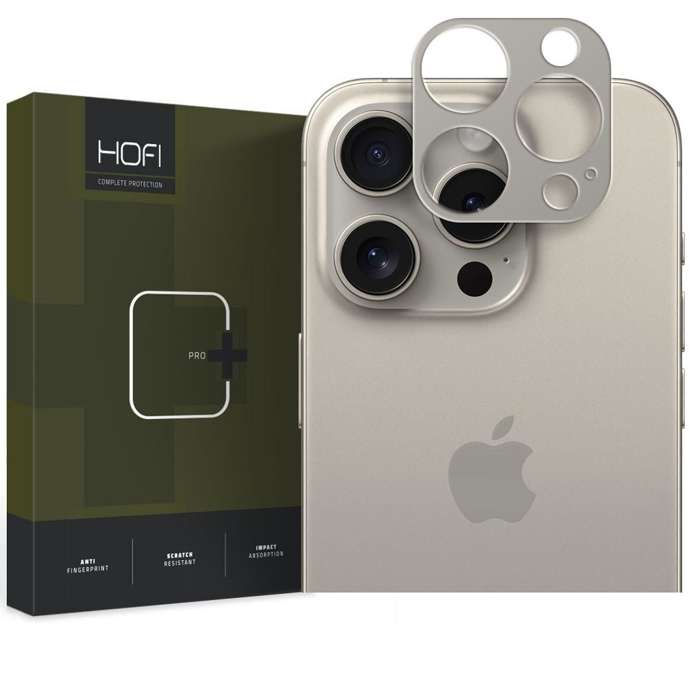 PROTEZIONE PER FOTOCAMERA HOFI ALUCAM PRO+ IPHONE 15 PRO / 15 PRO MAX TITANIO