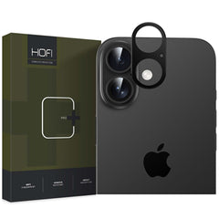 VETRO PROTETTIVO IN VETRO TEMPERATO PER LENTE DELLA FOTOCAMERA SU IPHONE 16 / 16 PLUS HOFI ALUCAM PRO+ NERO