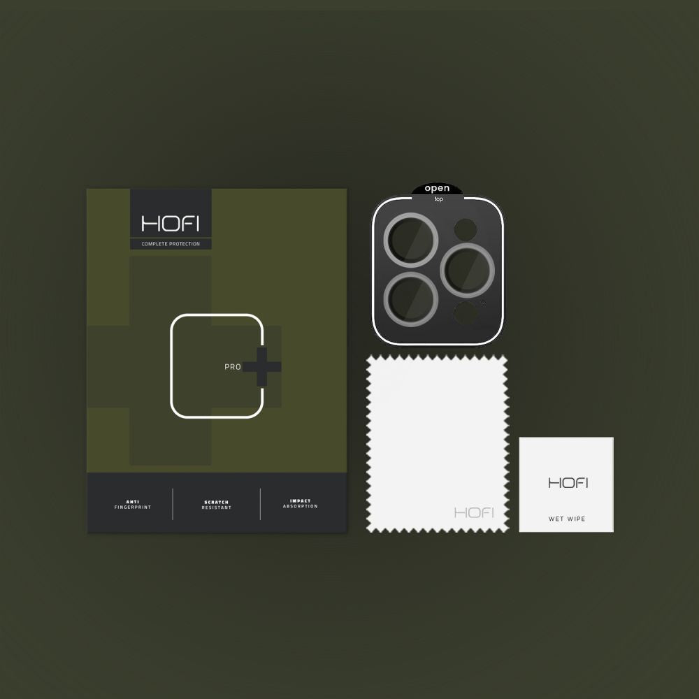 VETRO PROTETTIVO PER LA CAMERA HOFI CAMRING PRO+ IPHONE 15 PRO / 15 PRO MAX TRASPARENTE