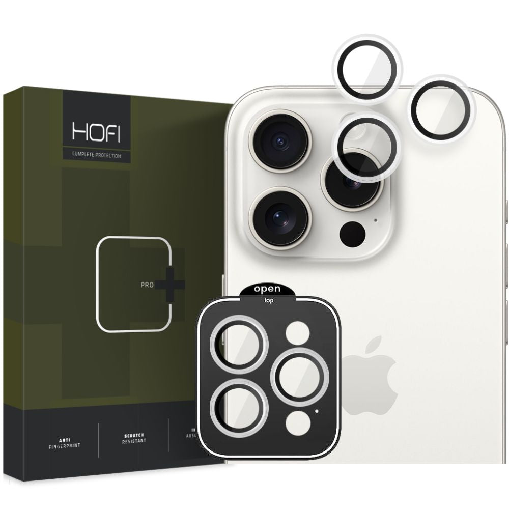 VETRO PROTETTIVO PER LA CAMERA HOFI CAMRING PRO+ IPHONE 15 PRO / 15 PRO MAX TRASPARENTE