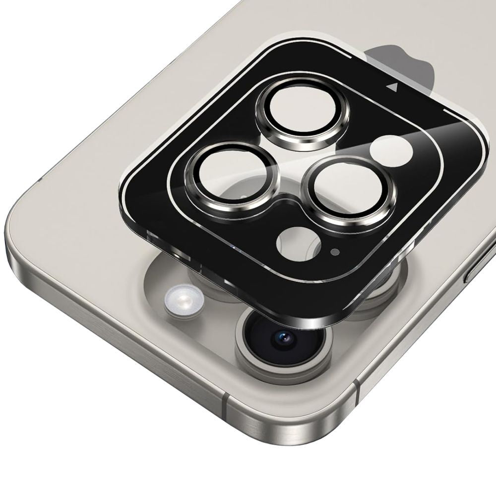 VETRO PROTETTIVO PER LA CAMERA HOFI CAMRING PRO+ IPHONE 15 PRO / 15 PRO MAX TITANIO