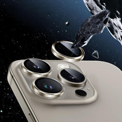 VETRO PROTETTIVO RIGIDO PER LENTE DELLA FOTOCAMERA SU IPHONE 16 PRO / 16 PRO MAX CAMRING PRO+ MAX CLEAR