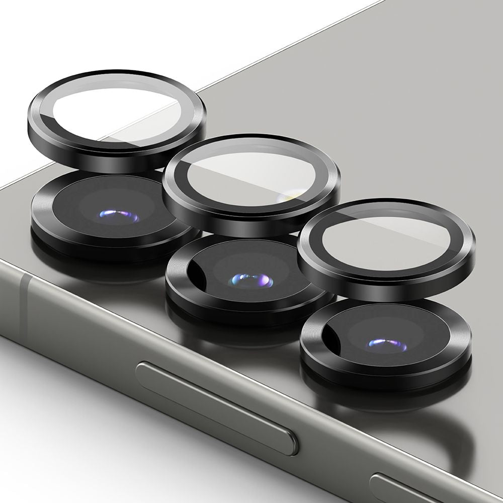 VETRO PROTETTIVO RIGIDO PER LENTE DELLA MACCHINA FOTOGRAFICA RINGKE CAMERA FRAME PROTECTOR 2-PACK GALAXY S25+ PLUS NERO
