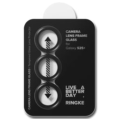 VETRO PROTETTIVO RIGIDO PER LENTE DELLA MACCHINA FOTOGRAFICA RINGKE CAMERA FRAME PROTECTOR 2-PACK GALAXY S25+ PLUS NERO