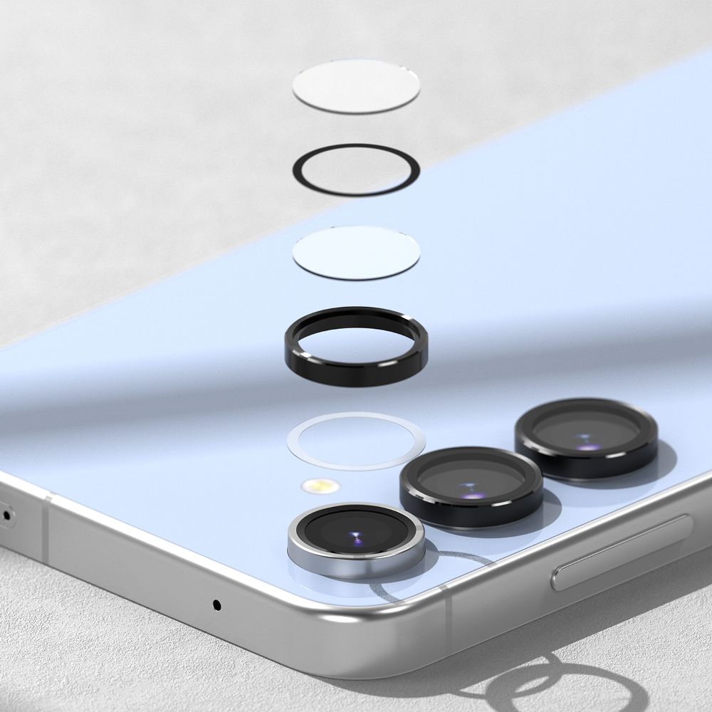 VETRO PROTETTIVO IN VETRO TEMPERATO PER LENTE DELLA FOTOCAMERA RINGKE CAMERA FRAME PROTECTOR 2-PACK GALAXY S4 FE NERO