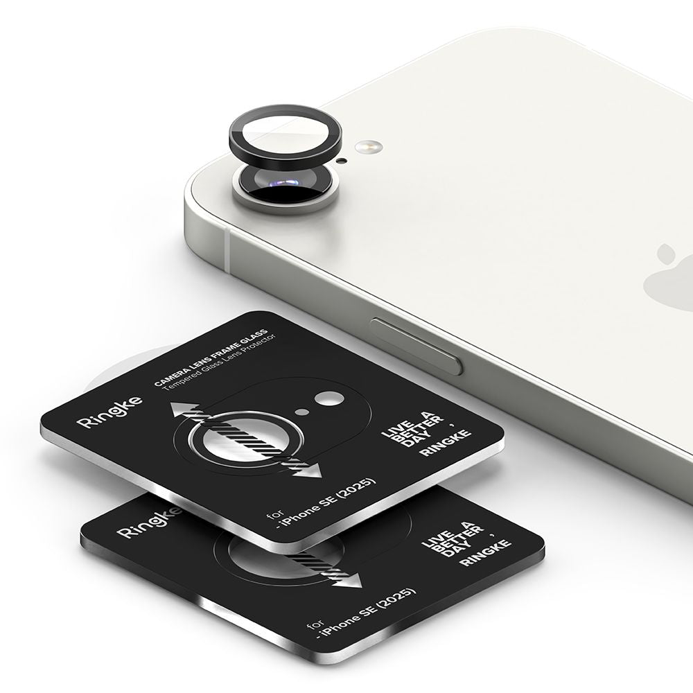 VETRO PROTETTIVO RIGIDO PER LENTI PER FOTOCAMERA RINGKE CAMERA FRAME PROTECTOR 2-PACK IPHONE 16E NERO