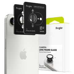 VETRO PROTETTIVO RIGIDO PER LENTI PER FOTOCAMERA RINGKE CAMERA FRAME PROTECTOR 2-PACK IPHONE 16E NERO
