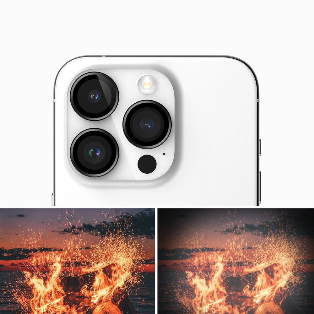 PROTEZIONE PER FOTOCAMERA RINGKE CAMERA FRAME PROTECTOR IPHONE 15 PRO MAX NERO
