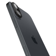 VETRO PROTETTIVO IN VETRO TEMPERATO PER LENTE DELLA FOTOCAMERA SPIGEN OPTIK GLAS.TR CAMERA PROTECTOR 2-PACK IPHONE 16 / 16 PLUS NERO