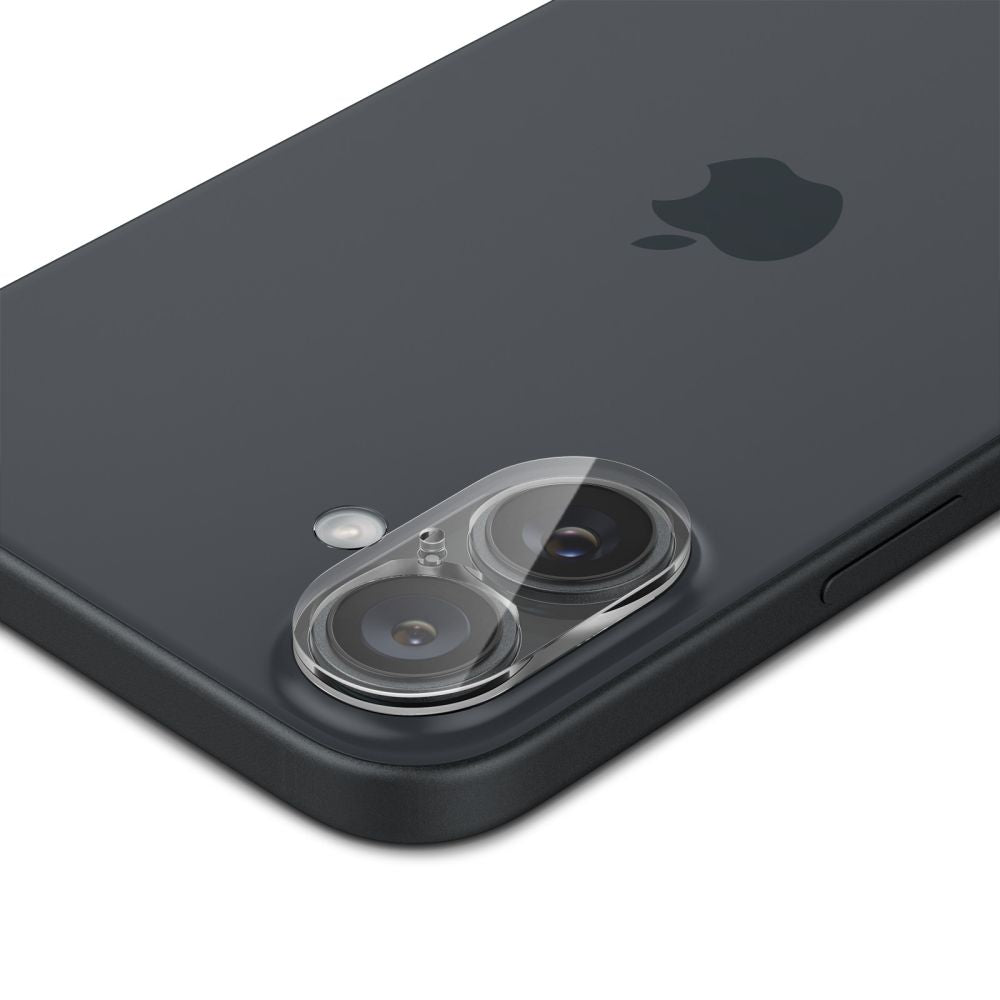 VETRO PROTETTIVO RIGIDO PER LENTE DELLA FOTOCAMERA SPIGEN OPTIK GLAS.TR CAMERA PROTECTOR 2-PACK IPHONE 16 / 16 PLUS CRYSTAL CLEAR