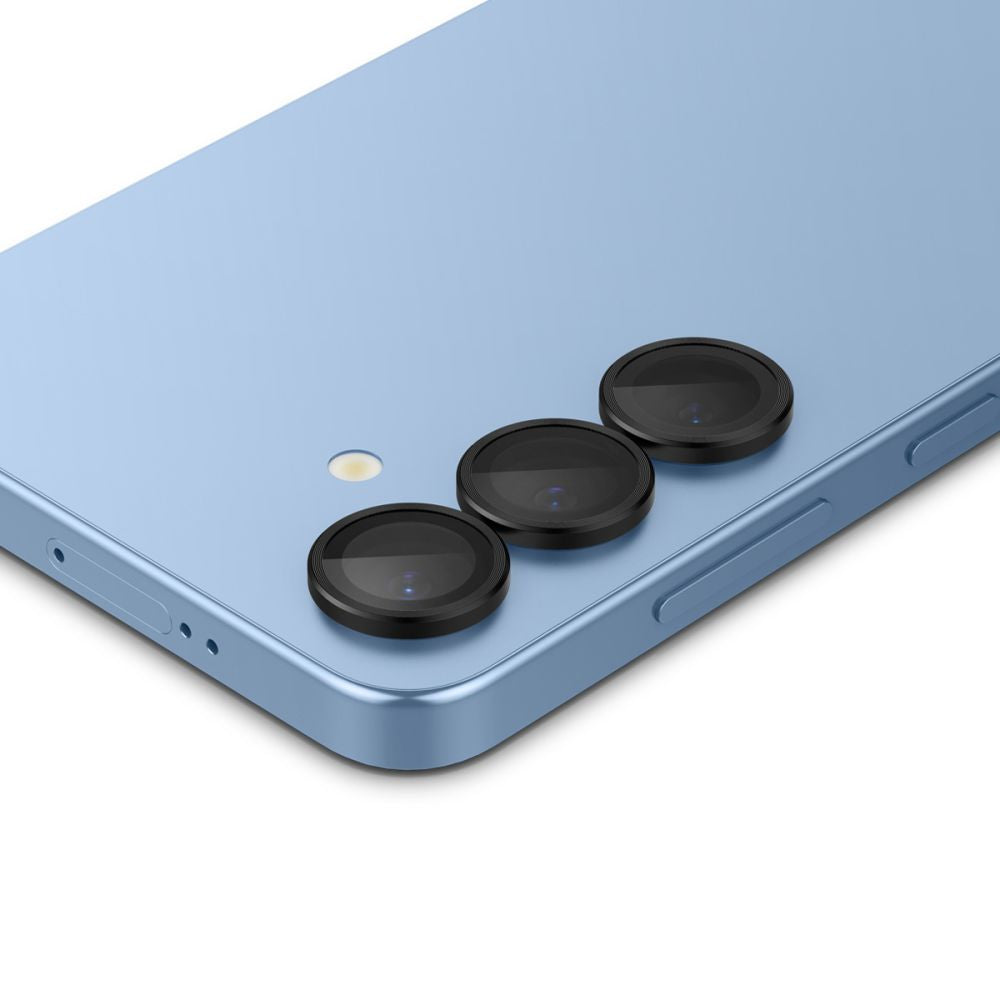VETRO PROTETTIVO RIGIDO PER LENTE DELLA MACCHINA FOTOGRAFICA SPIGEN OPTIK PRO GLAS.TR "EZ FIT" PROTETTORE PER MACCHINA FOTOGRAFICA 2-PACK GALAXY S25 NERO