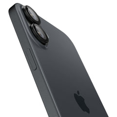 VETRO PROTETTIVO RIGIDO PER LENTE DELLA FOTOCAMERA SPIGEN OPTIK PRO GLAS.TR "EZ FIT" PROTETTORE PER FOTOCAMERA 2-PACK IPHONE 16 / 16 PLUS NERO