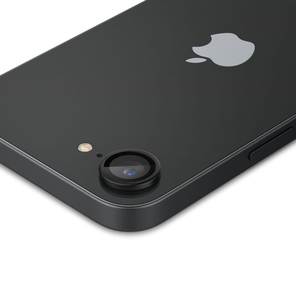 VETRO PROTETTIVO RIGIDO PER LENTE DELLA FOTOCAMERA SPIGEN OPTIK PRO GLAS.TR "EZ FIT" PROTETTORE PER FOTOCAMERA 2-PACK IPHONE 16E NERO