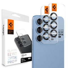 VETRO PROTETTIVO RIGIDO PER LENTE DELLA FOTOCAMERA SPIGEN OPTIK PRO GLAS.TR "EZ FIT" HD CAMERA PROTECTOR 2-PACK GALAXY S25+ PLUS NERO