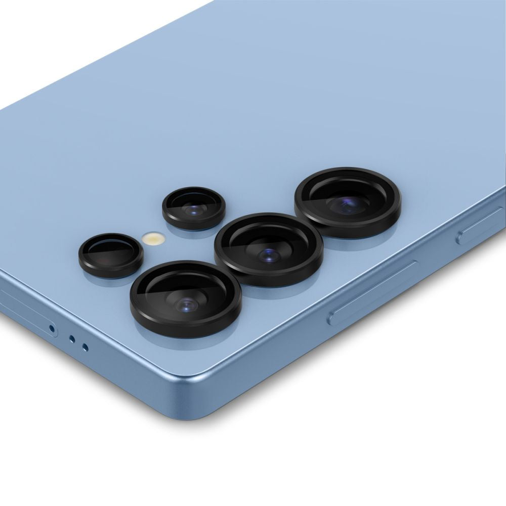 VETRO PROTETTIVO RIGIDO PER LENTE DELLA FOTOCAMERA SPIGEN OPTIK PRO HD GLAS.TR "EZ FIT" PROTETTORE PER FOTOCAMERA 2-PACK GALAXY S25 ULTRA NERO