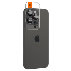 VETRO PROTETTIVO RIGIDO PER LENTE DELLA FOTOCAMERA SPIGEN OPTIK PRO L-SERIES GLAS.TR "EZ FIT" PROTETTORE PER FOTOCAMERA 2-PACK IPHONE 14 PRO / PRO MAX / 15 PRO / PRO MAX / 16 PRO / 16 PRO MAX NERO