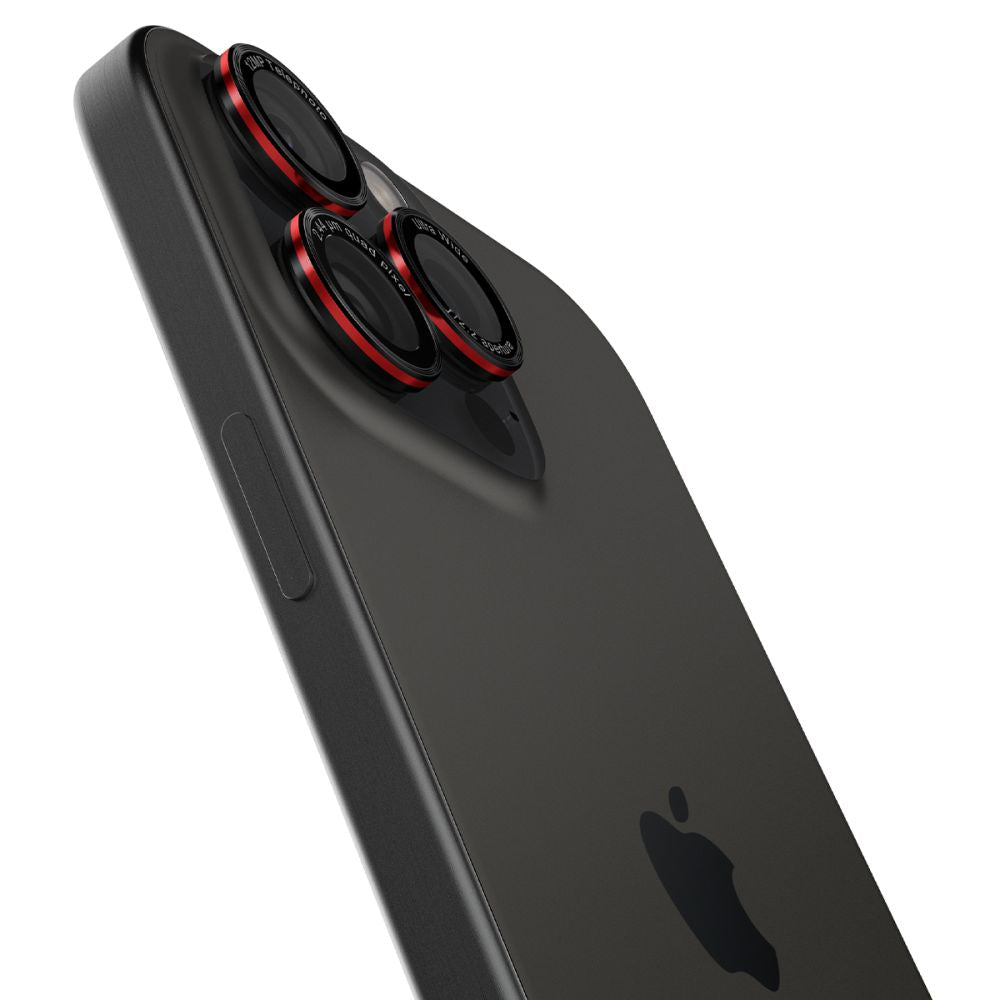 VETRO PROTETTIVO RIGIDO PER LENTE DELLA FOTOCAMERA SPIGEN OPTIK PRO L-SERIES GLAS.TR "EZ FIT" PROTETTORE PER FOTOCAMERA 2-PACK IPHONE 14 PRO / PRO MAX / 15 PRO / PRO MAX / 16 PRO / 16 PRO MAX NERO