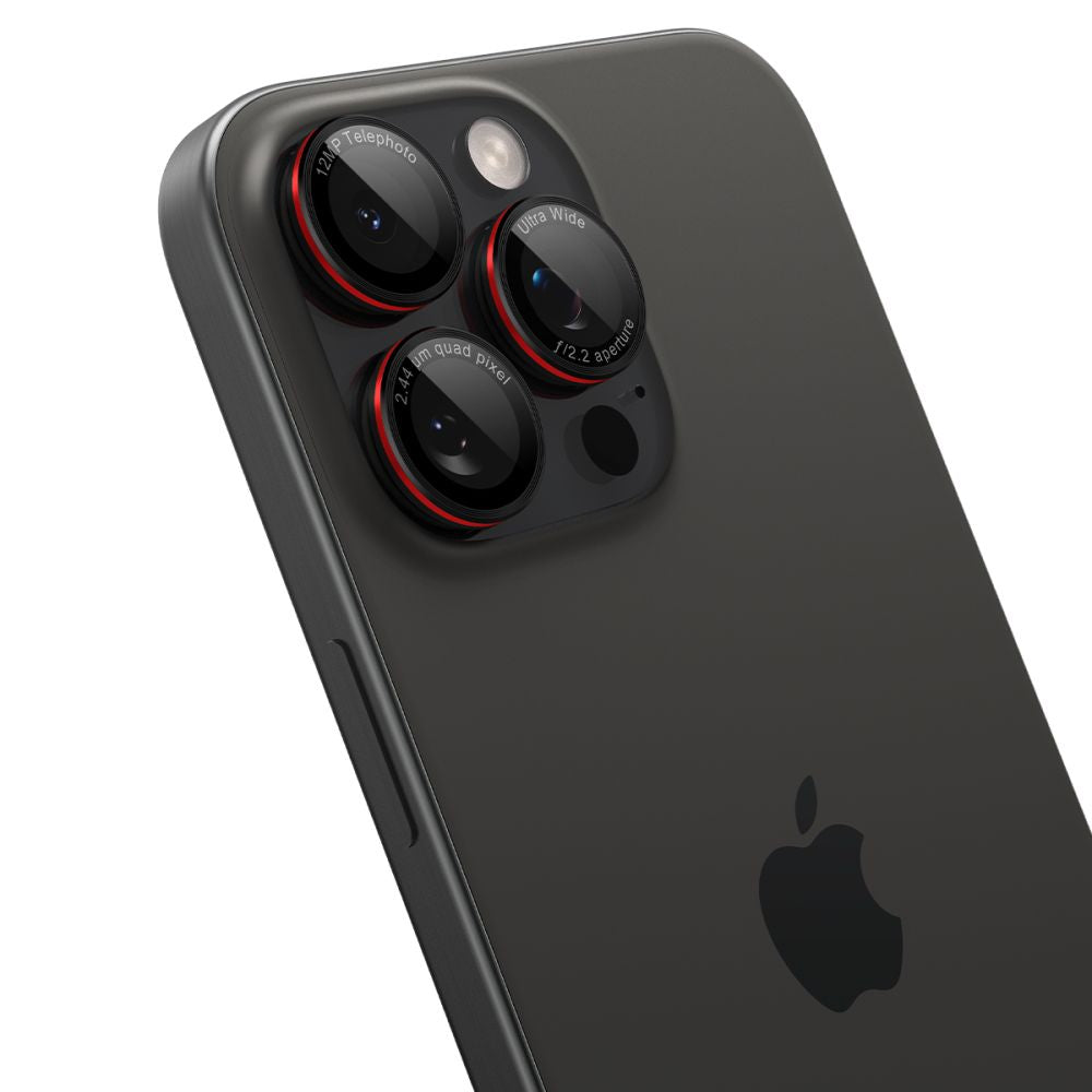 VETRO PROTETTIVO RIGIDO PER LENTE DELLA FOTOCAMERA SPIGEN OPTIK PRO L-SERIES GLAS.TR "EZ FIT" PROTETTORE PER FOTOCAMERA 2-PACK IPHONE 14 PRO / PRO MAX / 15 PRO / PRO MAX / 16 PRO / 16 PRO MAX NERO