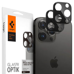 PROTEZIONE PER FOTOCAMERA SPIGEN OPTIK.TR CAMERA PROTECTOR 2-PACK IPHONE 14 PRO / 14 PRO MAX NERO