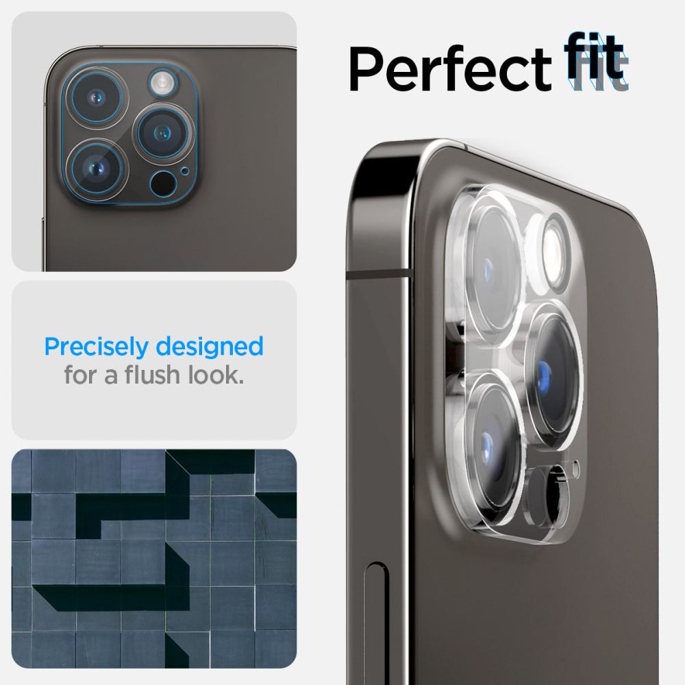 PROTEZIONE PER FOTOCAMERA SPIGEN OPTIK.TR CAMERA PROTECTOR 2-PACK IPHONE 14 PRO / 14 PRO MAX CRYSTAL CLEAR