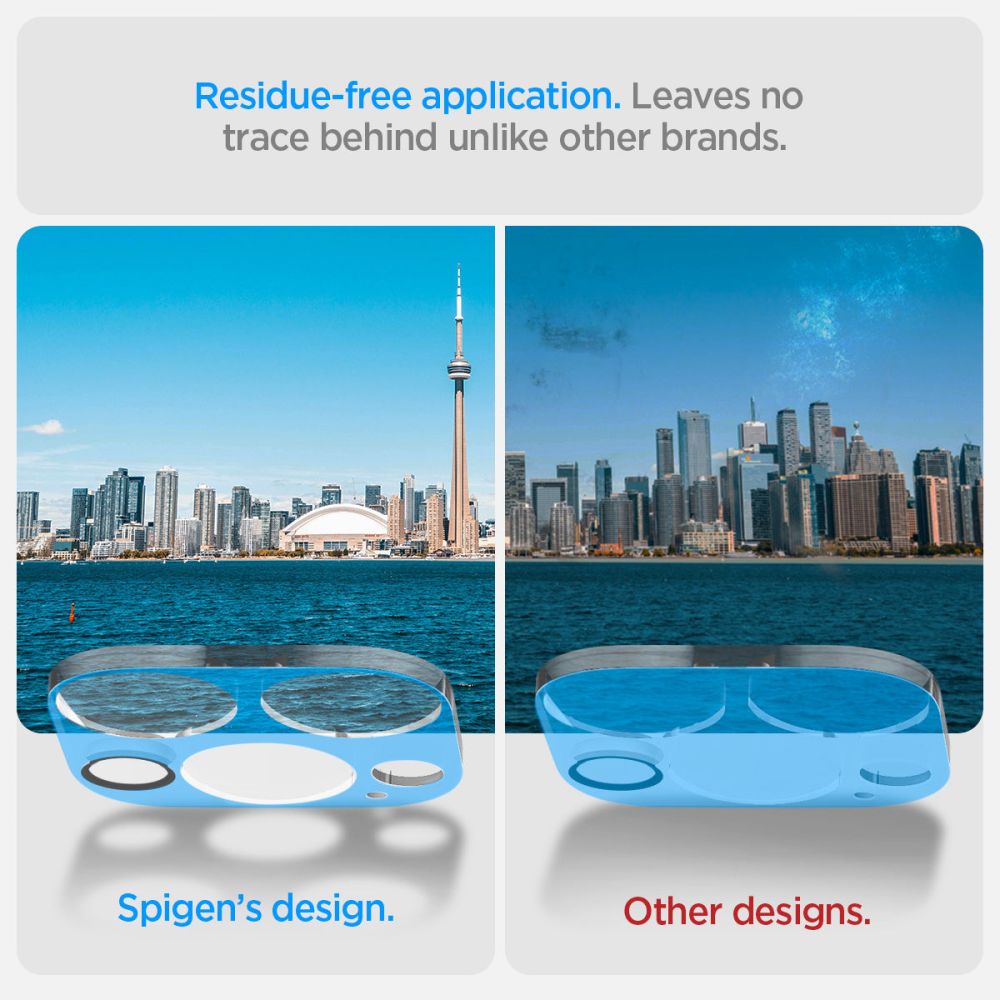 PROTEZIONE PER FOTOCAMERA SPIGEN OPTIK.TR CAMERA PROTECTOR 2-PACK IPHONE 14 PRO / 14 PRO MAX CRYSTAL CLEAR