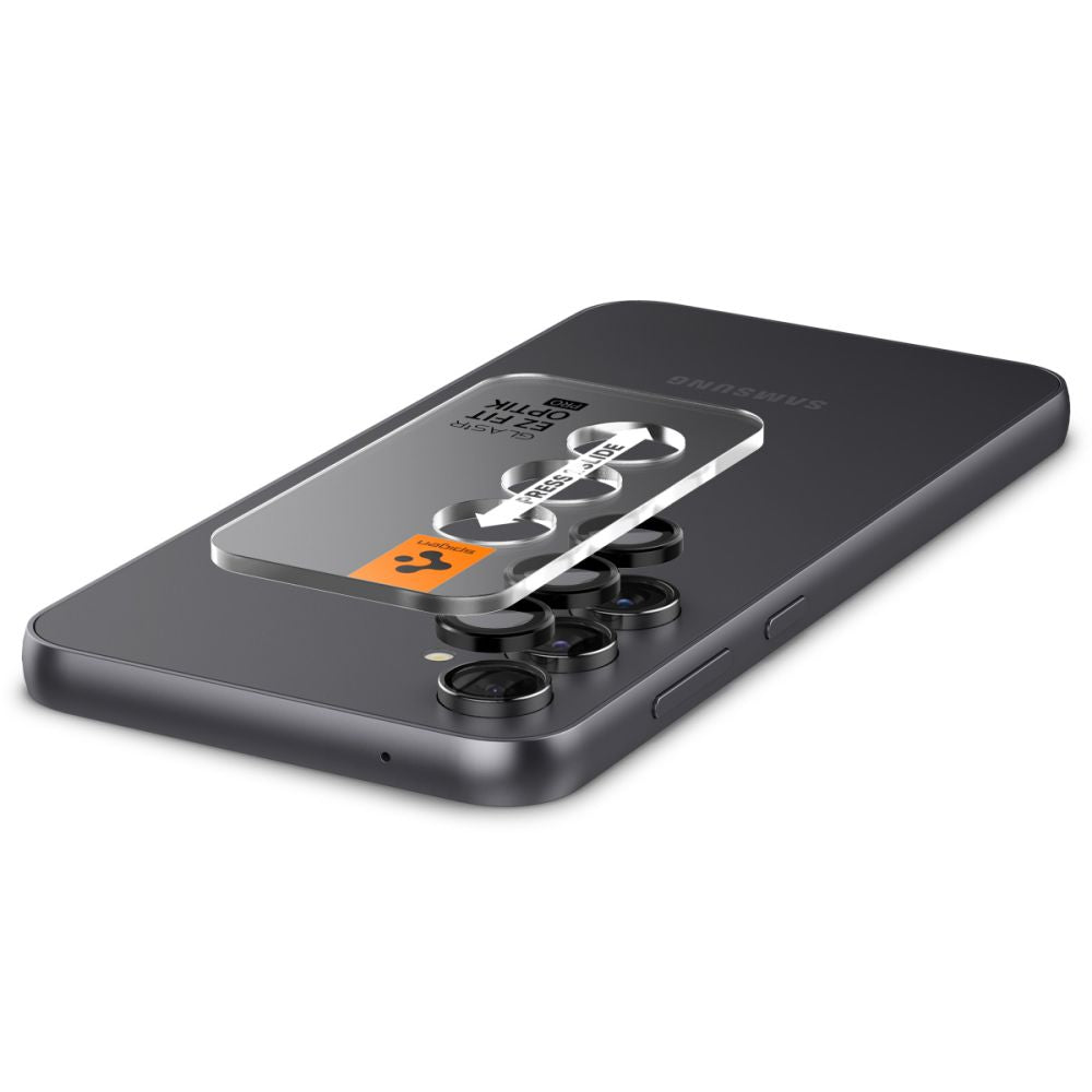PROTEZIONE PER FOTOCAMERA SPIGEN OPTIK.TR "EZ FIT" CAMERA PROTECTOR 2-PACK GALAXY S23 FE NERO