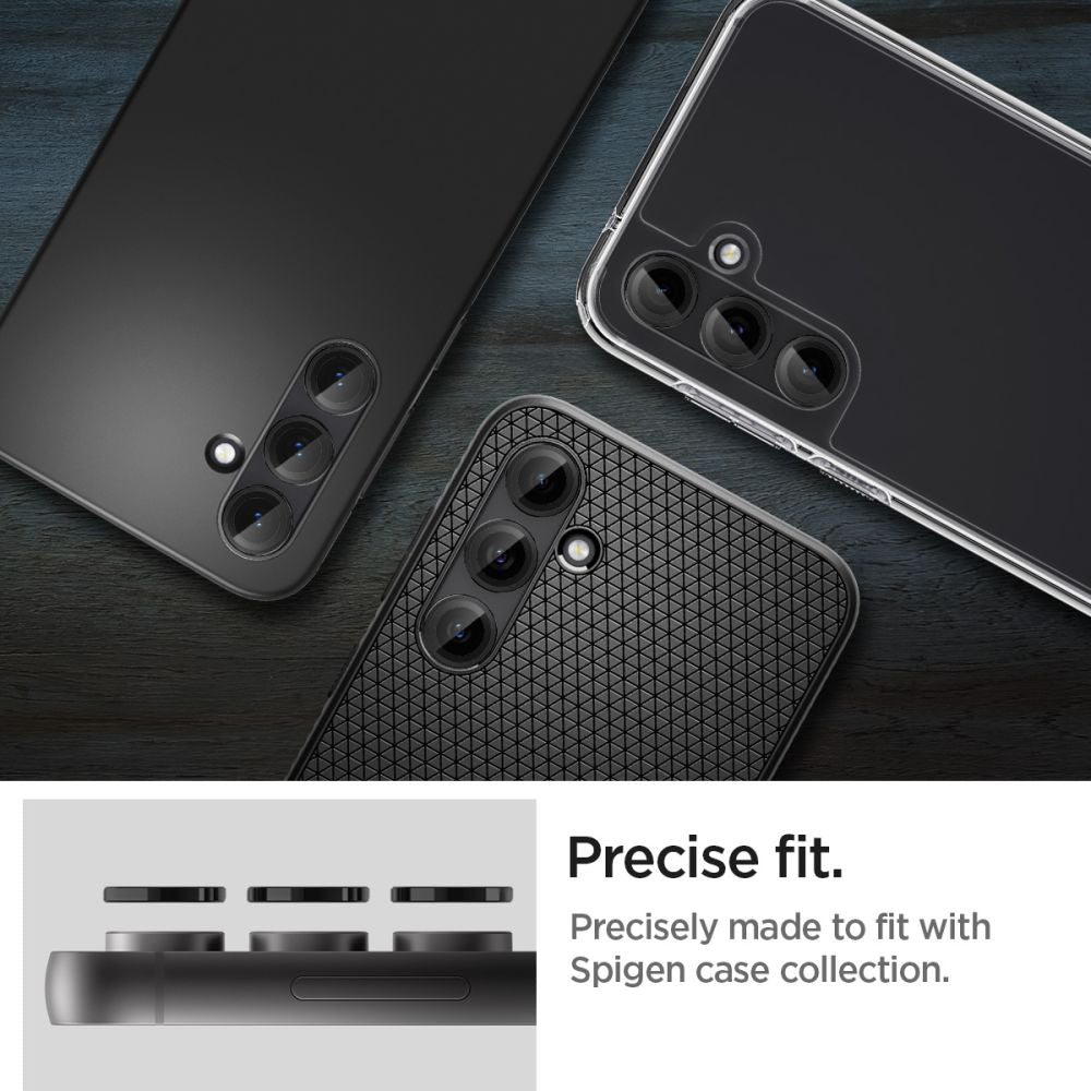 PROTEZIONE PER FOTOCAMERA SPIGEN OPTIK.TR "EZ FIT" CAMERA PROTECTOR 2-PACK GALAXY S23 FE NERO