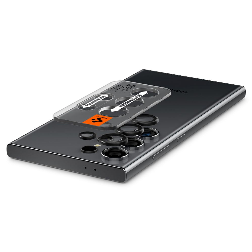PROTEZIONE PER FOTOCAMERA SPIGEN OPTIK.TR "EZ FIT" CAMERA PROTECTOR 2-PACK GALAXY S24 ULTRA NERO