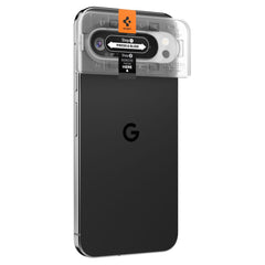 VETRO PROTETTIVO RIGIDO PER LENTE DELLA FOTOCAMERA SPIGEN OPTIK.TR "EZ FIT" PROTETTORE PER FOTOCAMERA 2-PACK GOOGLE PIXEL 9 PRO XL CRISTALLO TRASPARENTE