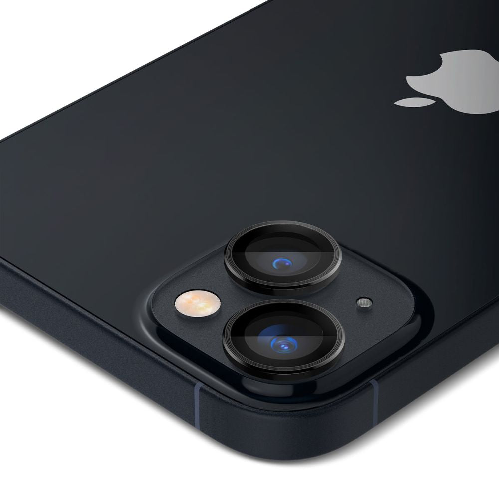 PROTEZIONE PER FOTOCAMERA SPIGEN OPTIK.TR "EZ FIT" CAMERA PROTECTOR 2-PACK IPHONE 14 / 14 PLUS NERO