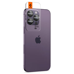 PROTEZIONE PER FOTOCAMERA SPIGEN OPTIK.TR "EZ FIT" CAMERA PROTECTOR 2-PACK IPHONE 14 PRO / 14 PRO MAX NERO